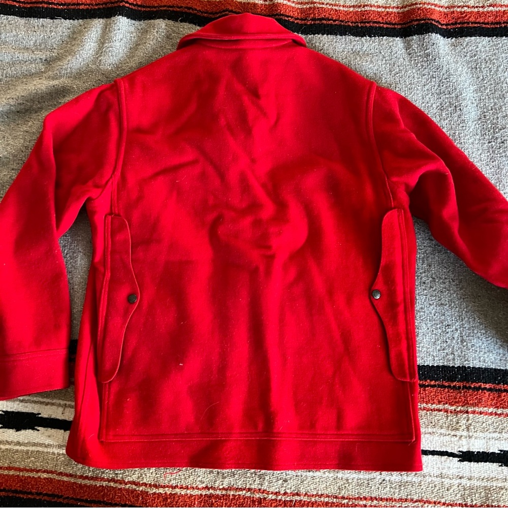 Filson Mackinaw Cruiser | Size Large 42 | Scarlett Red | Made in USA - Picture 12 of 15
